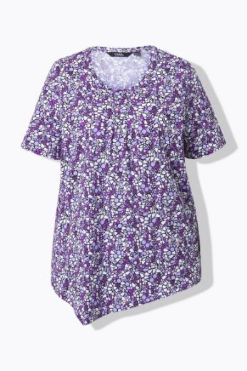 Plus size veliki brojevi Majica kratkih rukava okruglog ovratnika za punije