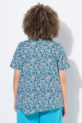 Plus size veliki brojevi Majica kratkih rukava okruglog ovratnika za punije