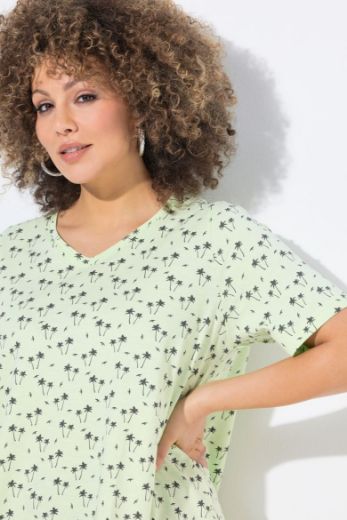Plus size veliki brojevi Majica kratkih rukava V ovratnika za punije
