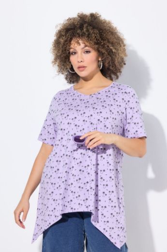 Plus size veliki brojevi Majica kratkih rukava V ovratnika za punije