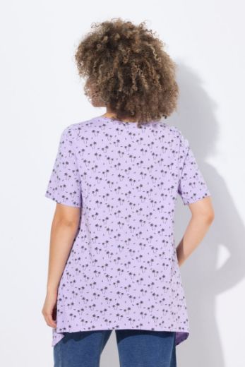 Plus size veliki brojevi Majica kratkih rukava V ovratnika za punije