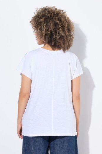 Plus size veliki brojevi Majica kratkih rukava V ovratnika za punije