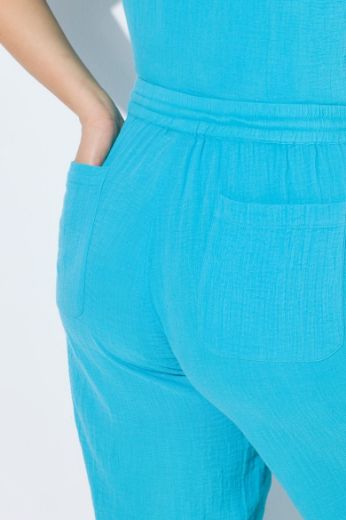 Plus size veliki brojevi Hlače širokih nogavica od muslina za punije