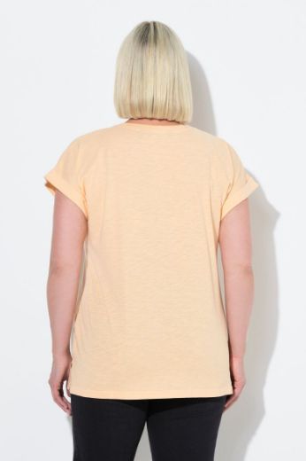 Plus size veliki brojevi Majica kratkih rukava okruglog ovratnika za punije