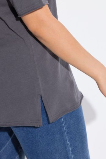Plus size veliki brojevi Majica kratkih rukava V ovratnika za punije