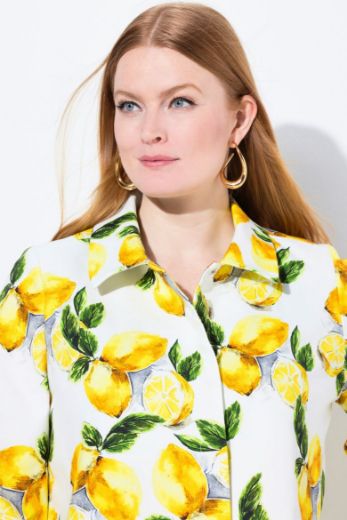 Plus size veliki brojevi Jakna lagana 3/4 rukava na kopčanje za punije