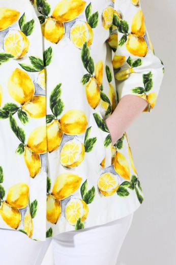 Plus size veliki brojevi Jakna lagana 3/4 rukava na kopčanje za punije