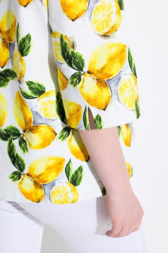 Plus size veliki brojevi Jakna lagana 3/4 rukava na kopčanje za punije