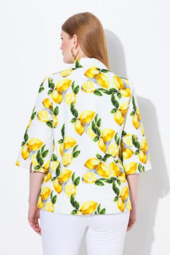 Plus size veliki brojevi Jakna lagana 3/4 rukava na kopčanje za punije