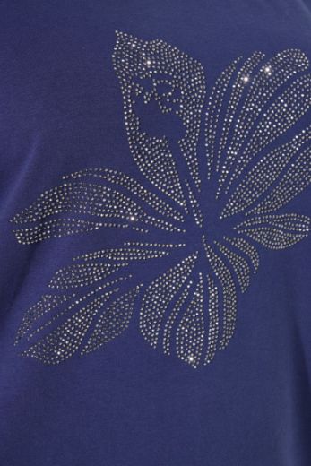 Plus size veliki brojevi Majica kratkih rukava okruglog ovratnika za punije