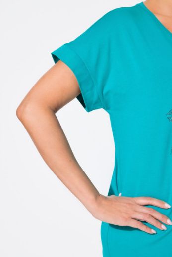 Plus size veliki brojevi Majica kratkih rukava okruglog ovratnika za punije