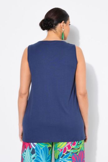Plus size veliki brojevi Majica bez rukava A kroja za punije