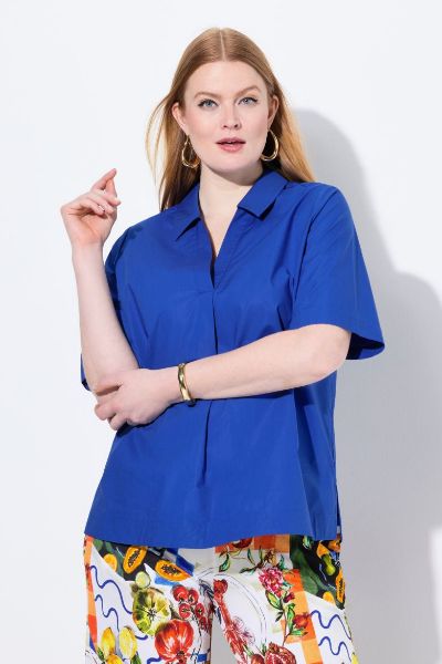 Veliki brojevi Bluza kratkih rukava A kroja moda za punije