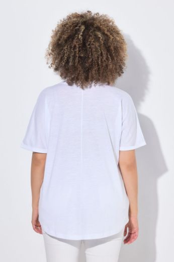 Plus size veliki brojevi Haljina kratkih rukava okruglog ovratnika za punije