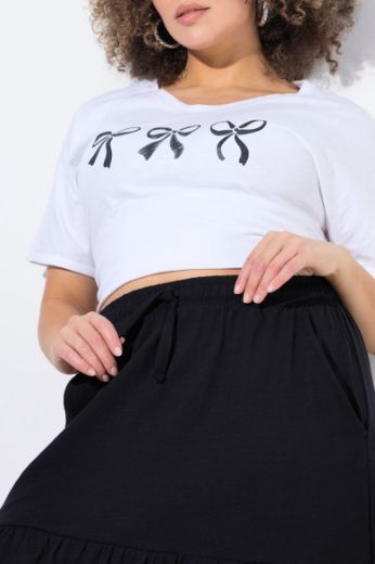 Plus size veliki brojevi Suknja na volane za punije