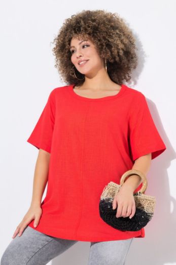 Plus size veliki brojevi Bluza kratkih rukava, okrugli izrez za punije