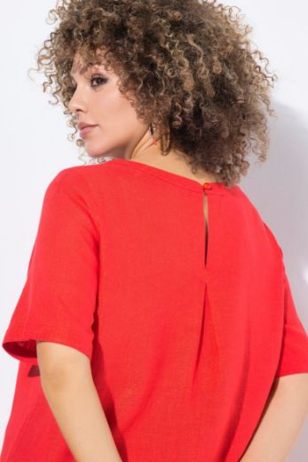 Plus size veliki brojevi Bluza kratkih rukava, okrugli izrez za punije