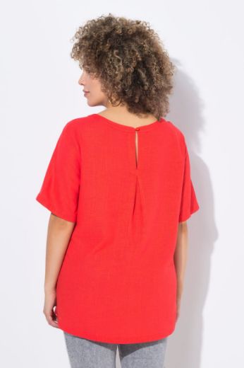 Plus size veliki brojevi Bluza kratkih rukava, okrugli izrez za punije