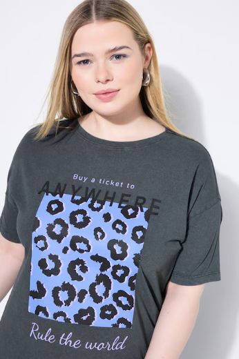 Plus size veliki brojevi Majica kratkih rukava okruglog ovratnika za punije