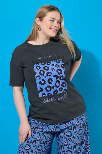 Plus size veliki brojevi Majica kratkih rukava okruglog ovratnika za punije