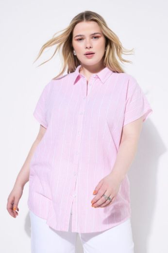 Plus size veliki brojevi Košulja kratkih rukava šireg kroja za punije