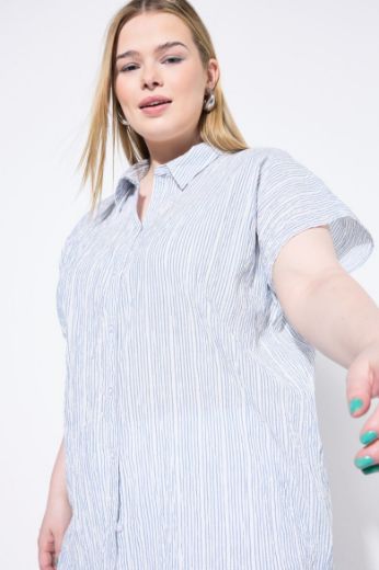 Plus size veliki brojevi Košulja kratkih rukava šireg kroja za punije
