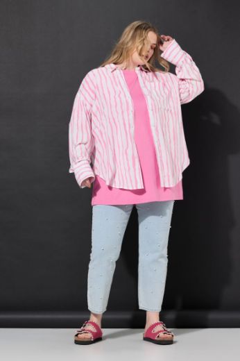 Plus size veliki brojevi Košulja dugih rukava šireg kroja za punije