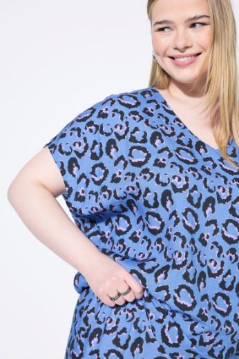 Plus size veliki brojevi Bluza kratkih rukava V ovratnika za punije