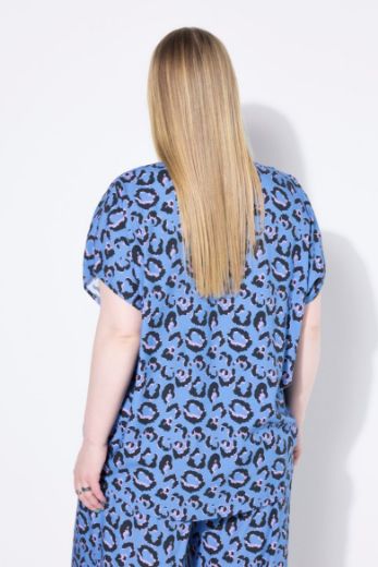 Plus size veliki brojevi Bluza kratkih rukava V ovratnika za punije