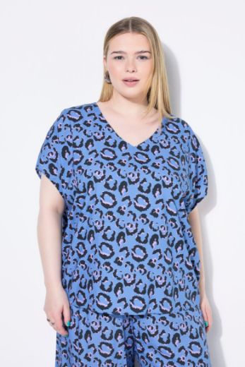 Plus size veliki brojevi Bluza kratkih rukava V ovratnika za punije