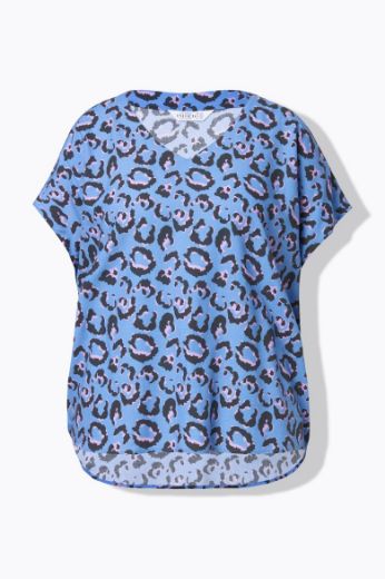 Plus size veliki brojevi Bluza kratkih rukava V ovratnika za punije