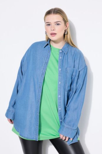 Plus size veliki brojevi Košulja dugih rukava šireg kroja za punije
