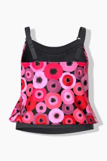 Plus size veliki brojevi Kupaći kostim Tankini motiv krugova za punije
