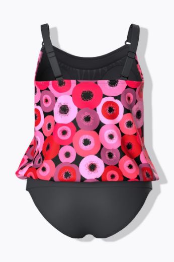 Plus size veliki brojevi Kupaći kostim Tankini motiv krugova za punije