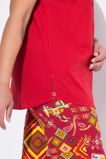 Plus size veliki brojevi Bluza top bez rukava za punije