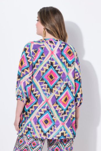 Plus size veliki brojevi Tunika 3/4 rukava A kroja za punije