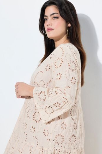 Plus size veliki brojevi Haljina dugih rukava A kroja za punije