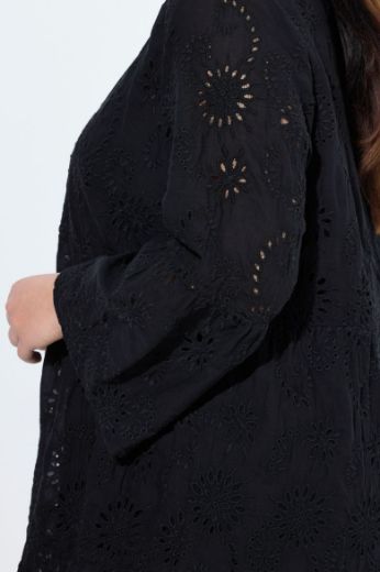 Plus size veliki brojevi Haljina dugih rukava A kroja za punije