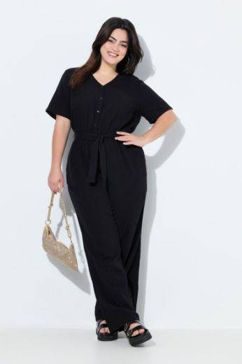 Plus size veliki brojevi Kombinezon kratkih rukava za punije