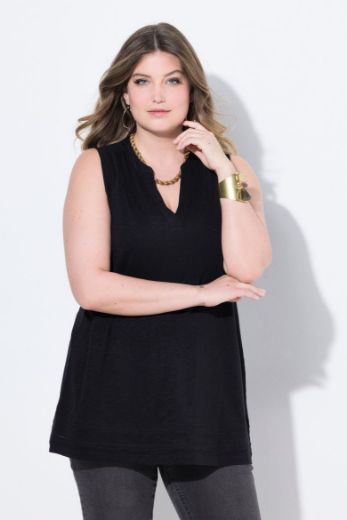 Plus size veliki brojevi Majica top bez rukava A kroja za punije