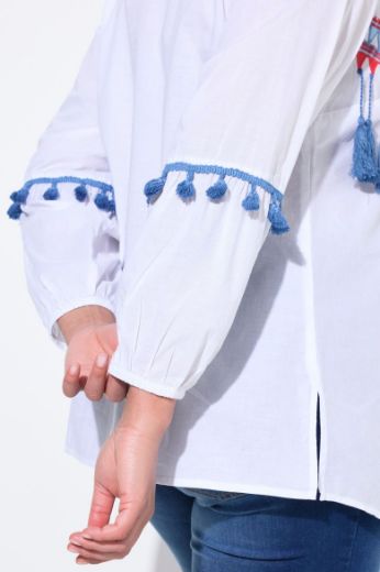 Plus size veliki brojevi Košulja dugih rukava A kroja za punije