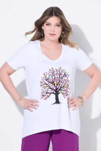 Plus size veliki brojevi Majica kratkih rukava A kroja za punije