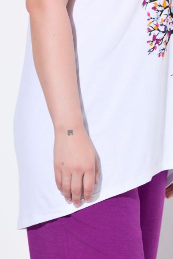 Plus size veliki brojevi Majica kratkih rukava A kroja za punije