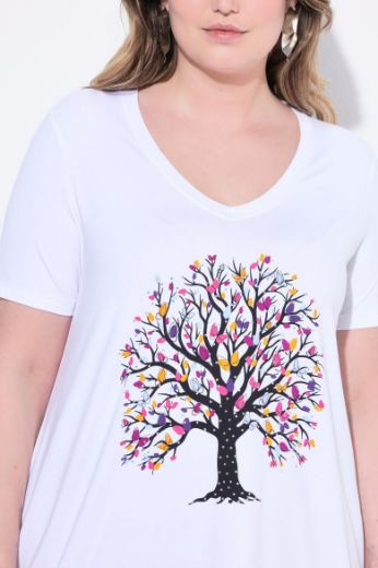 Plus size veliki brojevi Majica kratkih rukava A kroja za punije