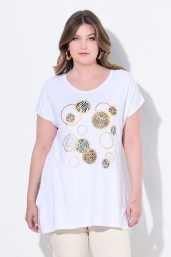 Plus size veliki brojevi Majica kratkih rukava okruglog ovratnika za punije
