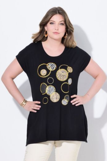 Plus size veliki brojevi Majica kratkih rukava okruglog ovratnika za punije
