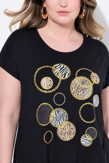 Plus size veliki brojevi Majica kratkih rukava okruglog ovratnika za punije