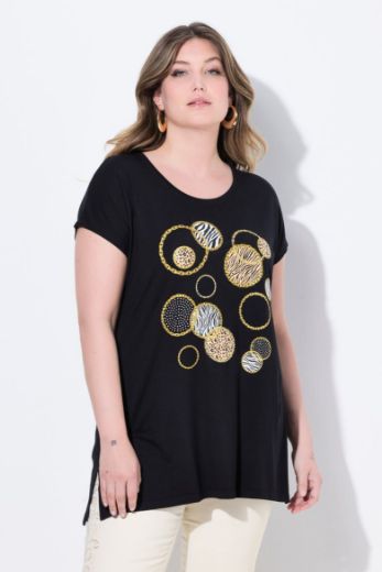 Plus size veliki brojevi Majica kratkih rukava okruglog ovratnika za punije
