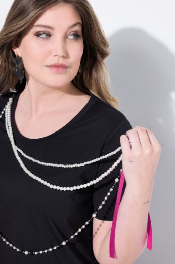 Plus size veliki brojevi Majica kratkih rukava okruglog ovratnika za punije