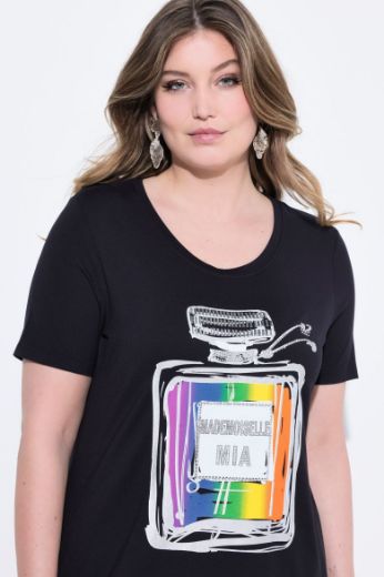 Plus size veliki brojevi Majica kratkih rukava okruglog ovratnika za punije